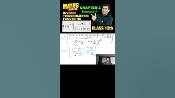 Inverse trigonometric functions example 4 | Example 4 chapter 2 class 12 maths