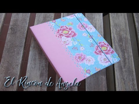 Como hacer tu agenda con cuadernos reciclados-Encuadernacion Bind it all- Le petit papillon