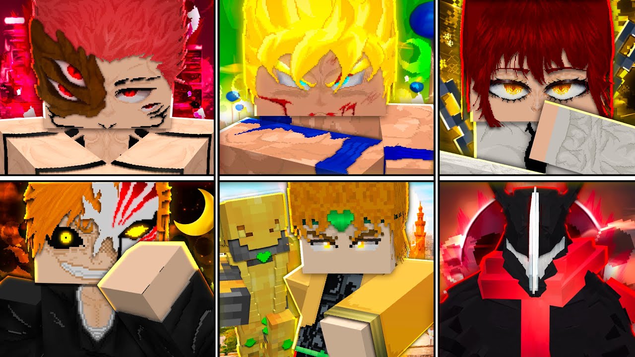 Fiz um TORNEIO com os MELHORES PERSONAGENS nesse MOD de ANIME no Minecraft