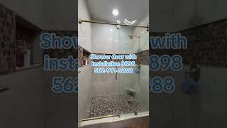 Frameless Shower Glass Installation | Stunning Bathroom Transformation #bathroomdesign #showerglass