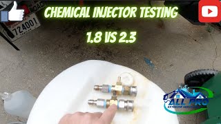 Chemical Injector Draw Test Great Results
