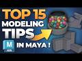 15 tips NOOB vs PRO Modeling 3D in MAYA !