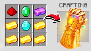 I Crafted INFINITY GAUNTLET In Minecraft !!!