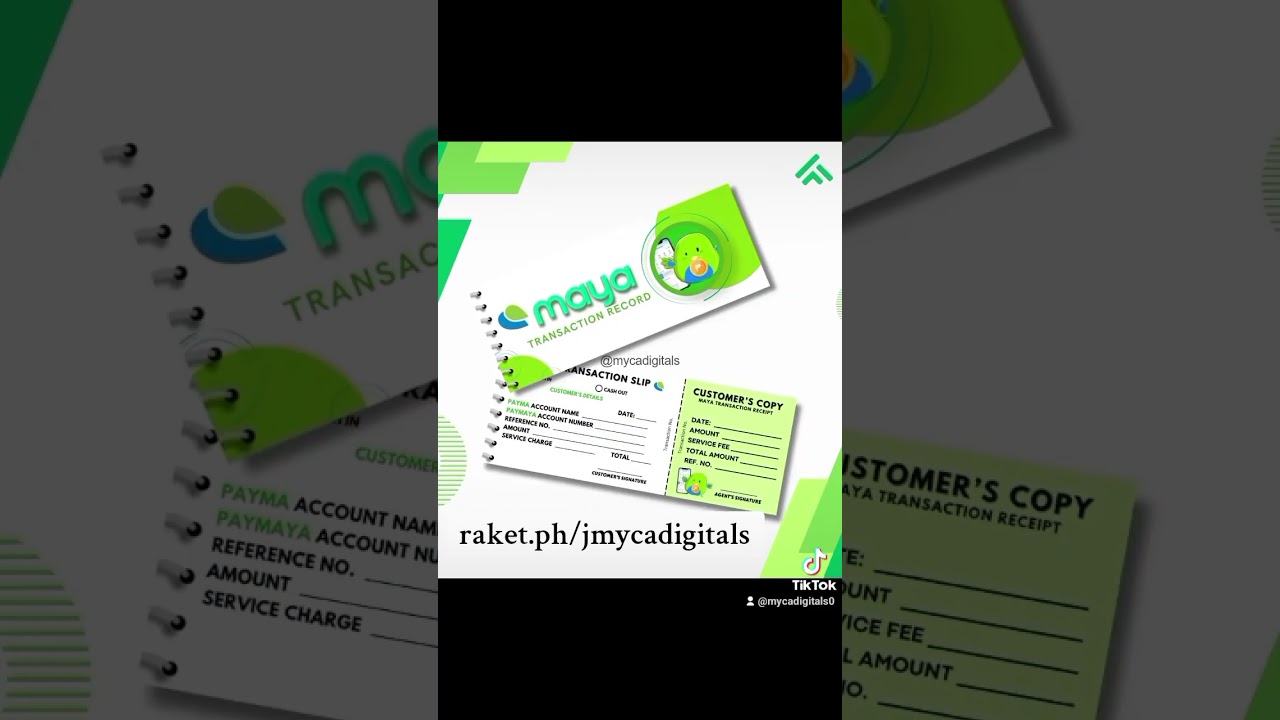 published my first digital product gcash & maya slip notebook         