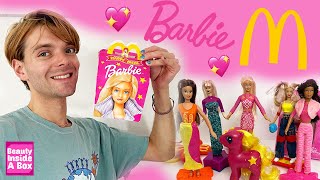 Opening Nostalgic Vintage Barbie McDonalds HAPPY MEAL Toys!
