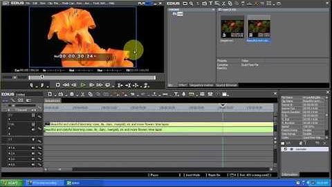 Edius Tutorials in Telugu - Class 21 - How To Fix Imported Video Not Displayed On Working Area