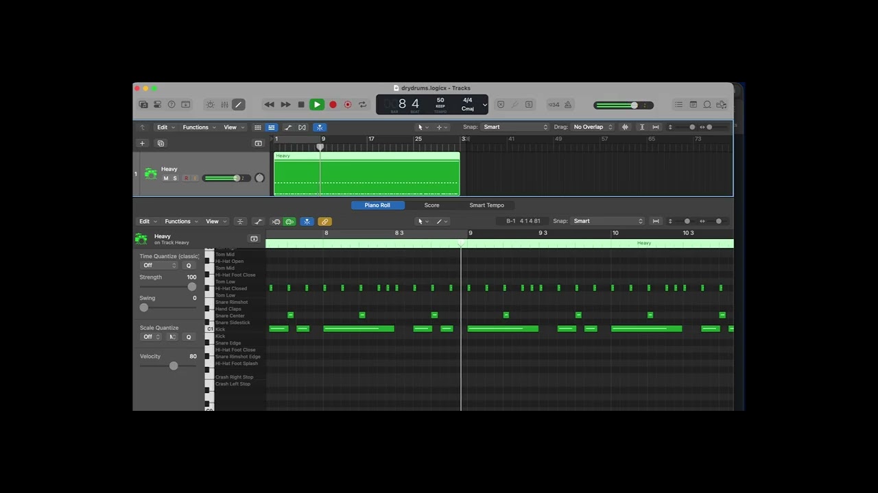 Drum Exercise 50BPM (Great Groove For New Drummers Learning Independence)