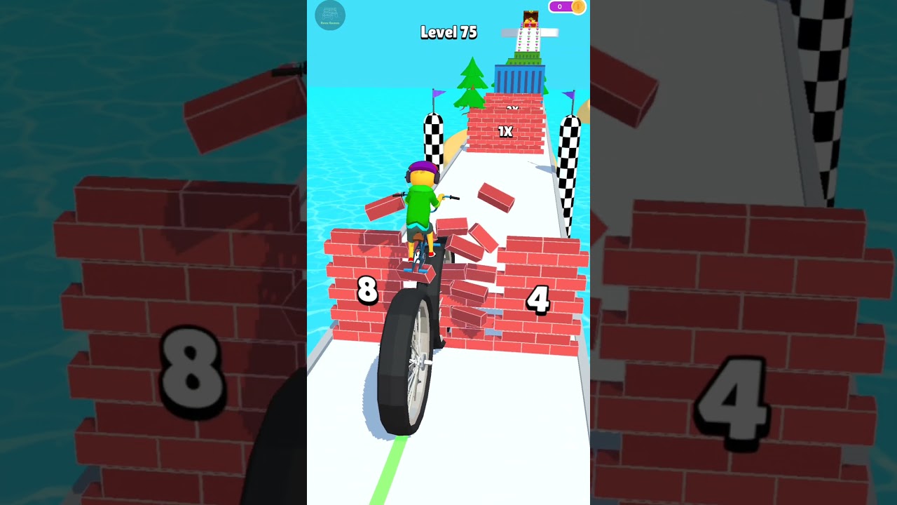 Big Bike Runner: Level 75 #ytshorts #viral #games