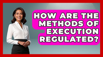 How Are The Methods Of Execution Regulated? - Jail & Prison Insider