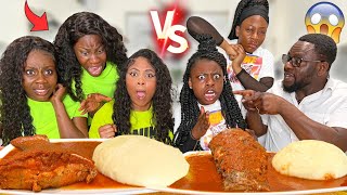 *MICHELLE WENT CRAZY* THE RELAY WAR SPEED EATING CHALLENGE ft PEPPER SOUP with FISH