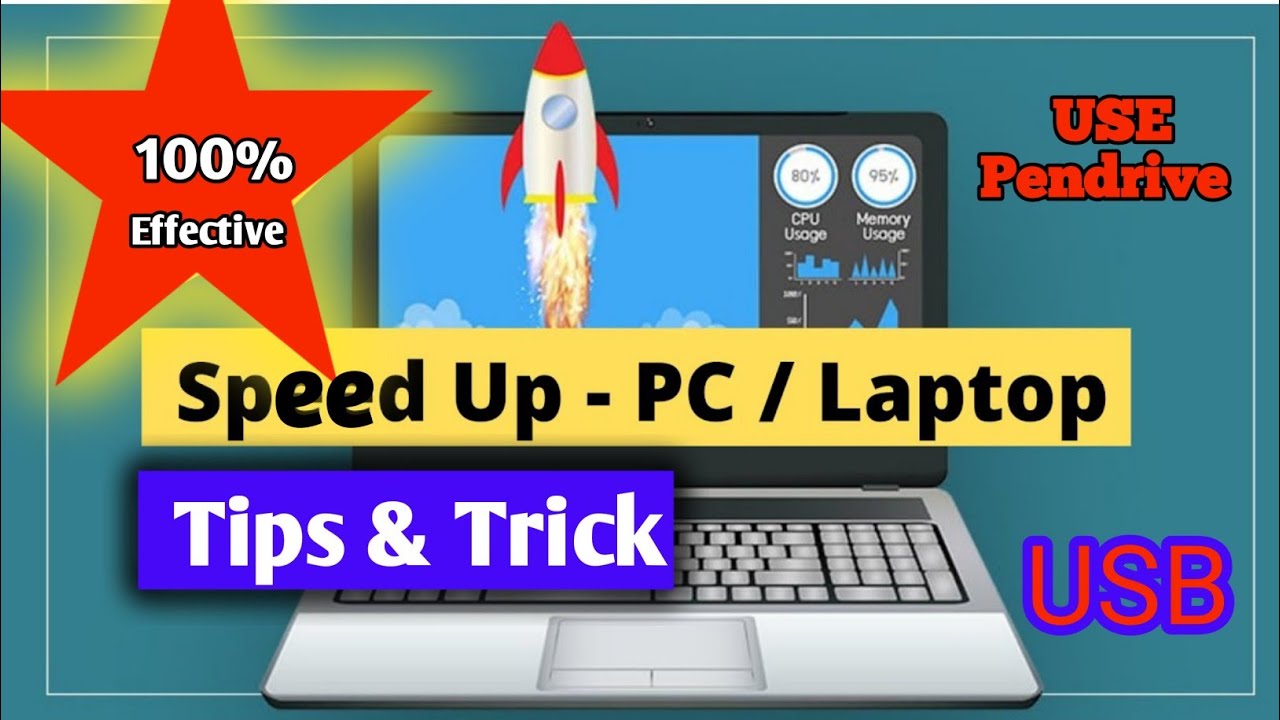 How to Speed up Slow PC using a Flash Drive || ReadyBoost Feature On ...