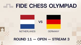 FIDE Chess Olympiad 2026 | Round 11 | Netherlands vs Germany | Open