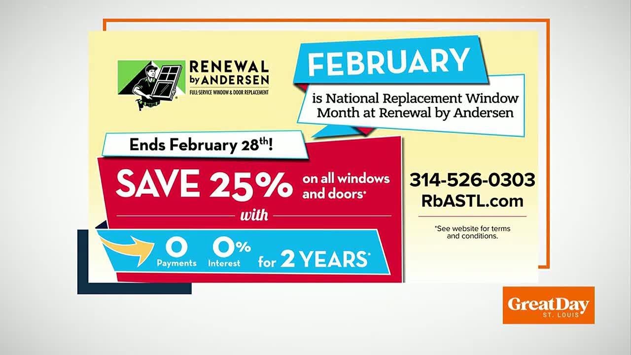 Take 25% off all windows and doors from Renewal by Andersen!