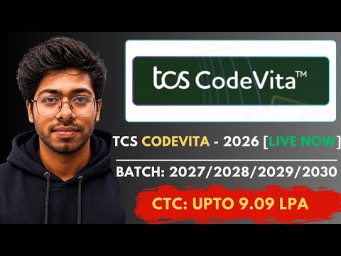 Registration Started For TCS CodeVita - 2026 | Biggest Mass Hiring | Free Resources | Complete Guide