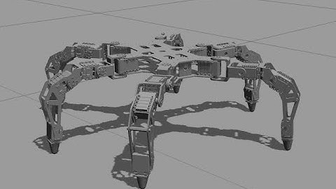 Hexapod demo in ROS Gazebo