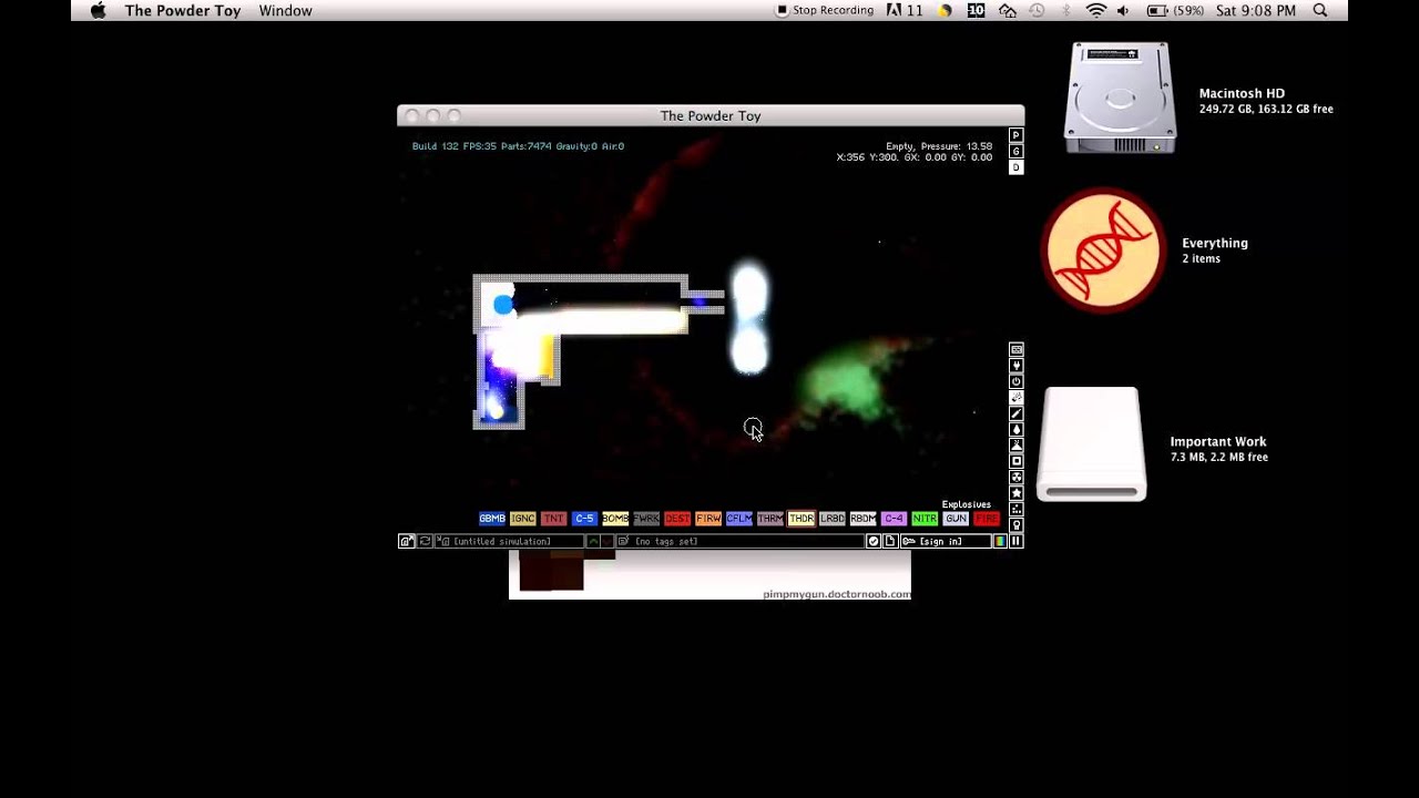 Invisible Ray Gun in Powder Toy YouTube