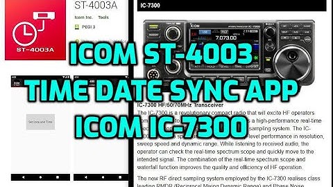 ST4003A - Time Sync app- ICOM IC-7300 - PC
