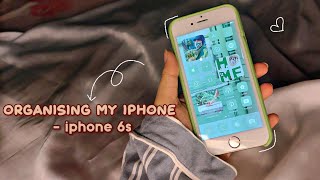 organising+cleaning my phone(iphone 6s)🌹||aesthetic vlog✨