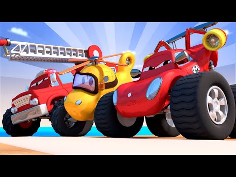 Olympics thị trấn quái vật - Thành phố xe 🚗 những bộ phim hoạt hình về xe tải l Vietnamese Cartoons