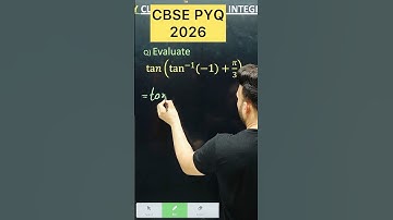 Q) Evaluate is𝑛(tan^(−1) (−1)+𝜋/3) CBSE SAMPLE PAPER PYQ 2025 - 2026 #cbse2026 #maths #cbse