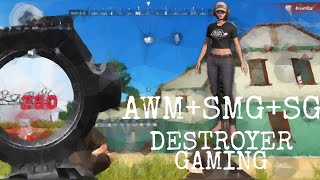 AWM+SG+SMGDESTROYER GAMING(rules of survival)