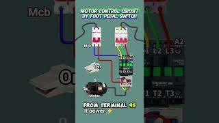 motor connection machine contactor details wiring #electrical #shortvideo