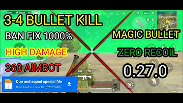 PUBG Mobile Lite New Update 0.27.0 No Recoil Config File // 🌛 360 aim bot config file 0.27.0 💞👍