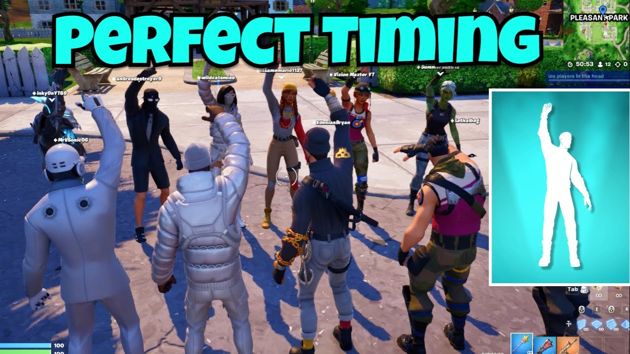 Fortnite Perfect Timing You're A Winner Emote π₯³ YouTube