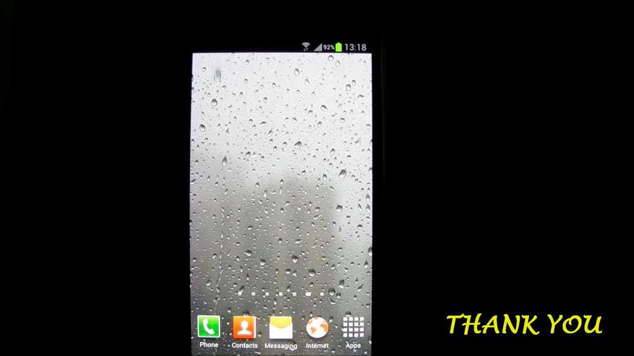 Raindrops Live Wallpaper HD YouTube
