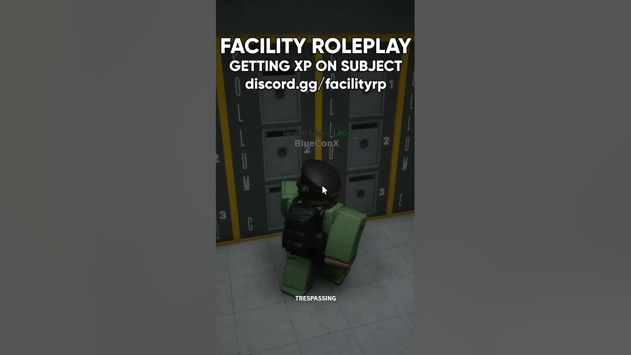 HOW TO GET MORE XP IN FACILITY ROLEPLAY - YouTube