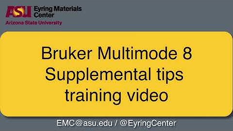 Bruker MM8 alignment tips