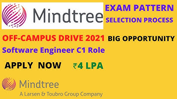 Mindtree Recruitment 2021 | C1 role | ₹4 lpa | Exam Pattern | Selection Process | Apply Now