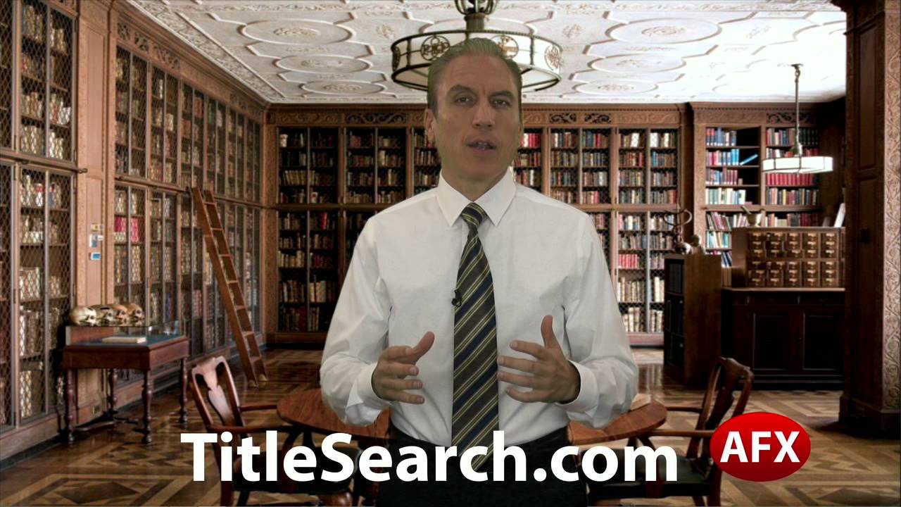 How do you perform a title search on a mobile home or a manufactured