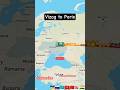 Vizag India to Paris France travel map 🗺️#map#india#france#paris#travel#vlog#shorts#short#shortvideo