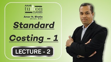 #2 Standard Costing 1 TY BCom Sem 6 Management Account | Standard Costing Gujarat Uni | Kutch Uni |