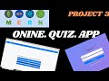 Full Stack MERN project 3 Online Quiz with User dashboard using