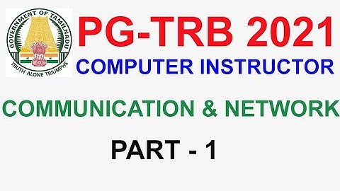 TRB Computer Instructor 💥 COMMUNICATION & NETWORK | | VIBRANT ONLINE ACADEMY