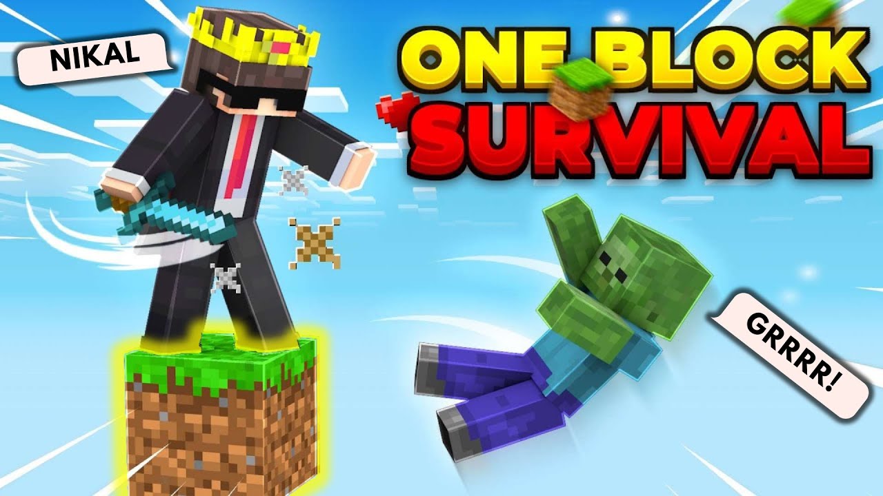 First Day In Minecraft Oneblock GONE WRONG !!! - YouTube