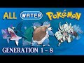 All Water Type Pokémon (Shiny Comparison) All Generations 1-8
