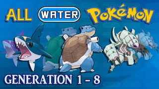 All Water Type Pokémon - Shiny Comparison - Gen 1-8