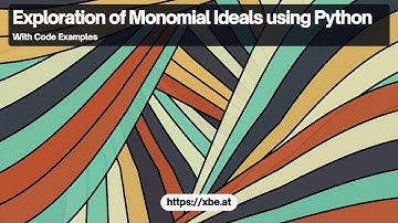 Exploration of Monomial Ideals using Python
