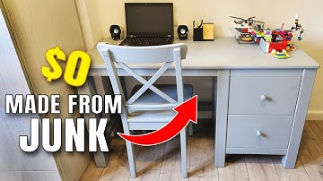 DIY Desk with Drawers Made From Junk - Part 1 | XDIY