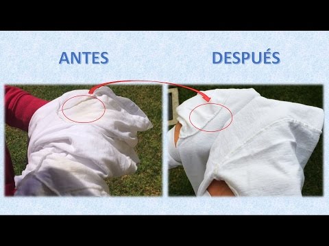 Como eliminar las manchas amarillas de tu ropa blanca