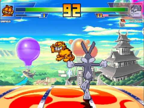 Random Mugen Battle- Garfield vs. Bugs Bunny