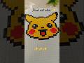 Pixel art idea # ✨️ #pikachu #pixels✨️ #pikachu drawing