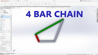 4 BAR CHAIN MECHANISMS IN SOLIDWORK| CAD CAM TUTORIAL