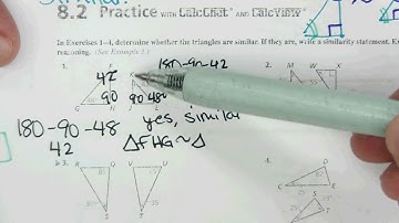Lesson 8.2: Proving Triangle Similarity by AA| Pg 687| Angle-Angle Similarity Theorem| Big Ideas