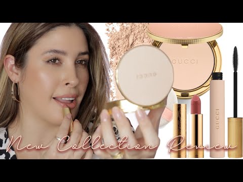 NEW GUCCI MAKEUP 2020 * POUDRE DE BEAUTE Setting Powder SATIN LIPSTICK MASCARA Review Demo Swatches