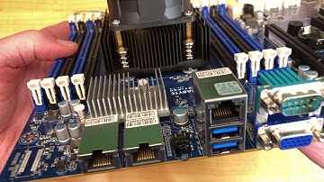 Unboxing of the GIGABYTE Server Xeon D-2123IT 4 core ATX Motherboard MB51-PS0 [in 4K]