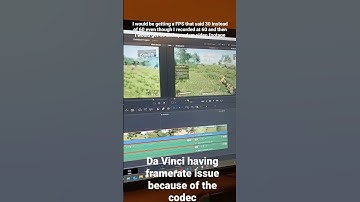 Da Vinci having framerate issue because of the codec #davinciresolve #bug #issue